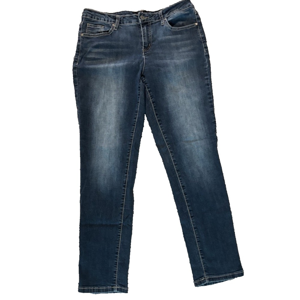 Earl Y2K Embroidered Skinny Jeans Boot Cut Women's Size 12 (32x28.5)